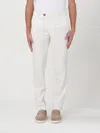 Brunello Cucinelli Straight-leg Corduroy Tailored Pants In White