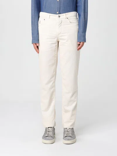 BRUNELLO CUCINELLI PANTS BRUNELLO CUCINELLI MEN COLOR WHITE,G96165001