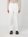 Brunello Cucinelli Corduroy Leisure Fit Pants In Weiss