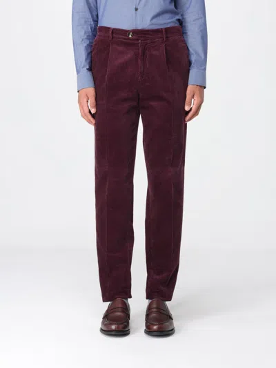 Brunello Cucinelli Pants  Men Color Wine In Red