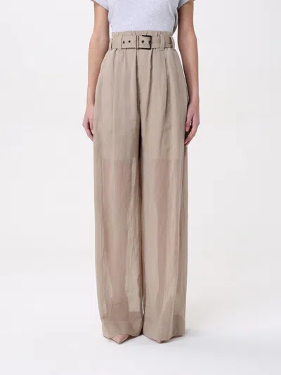 BRUNELLO CUCINELLI PANTS BRUNELLO CUCINELLI WOMAN COLOR BEIGE,G52351022