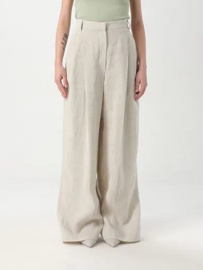 BRUNELLO CUCINELLI PANTS BRUNELLO CUCINELLI WOMAN COLOR BEIGE,G81202022