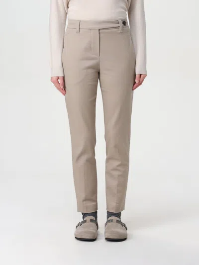 Brunello Cucinelli Pants  Woman Color Beige In Beige