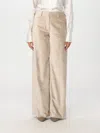 BRUNELLO CUCINELLI PANTS BRUNELLO CUCINELLI WOMAN COLOR BEIGE,G08945022