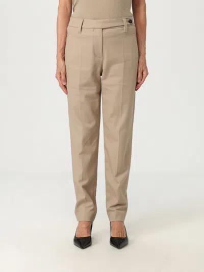 Brunello Cucinelli Pants  Woman Color Beige In Brown