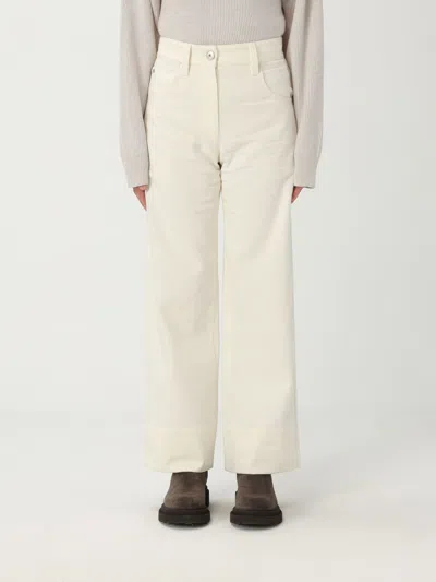 Brunello Cucinelli Pants  Woman Color Beige In Gold