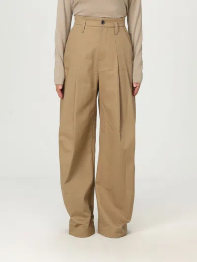 BRUNELLO CUCINELLI PANTS BRUNELLO CUCINELLI WOMAN COLOR BEIGE,H21621022