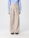 Brunello Cucinelli Pants  Woman Color Beige In Neutral