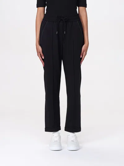 BRUNELLO CUCINELLI PANTS BRUNELLO CUCINELLI WOMAN COLOR BLACK,G49344002