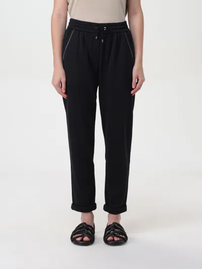 Brunello Cucinelli Pants  Woman Color Black In Black