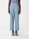 Brunello Cucinelli Light Blue Poplin Track Trousers In Blau 1