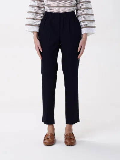 BRUNELLO CUCINELLI PANTS BRUNELLO CUCINELLI WOMAN COLOR BLUE,G52270009