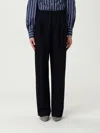 Brunello Cucinelli Pants  Woman Color Blue In Black