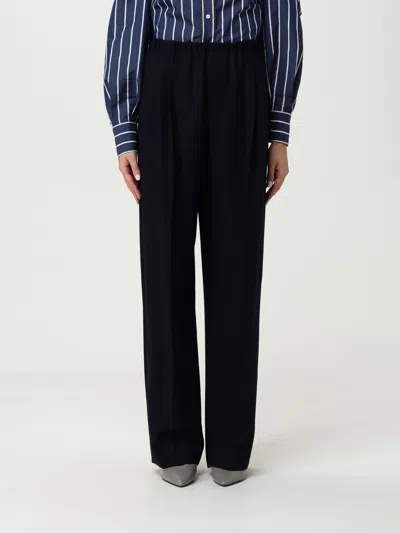 Brunello Cucinelli Pants  Woman Color Blue In Black