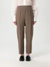 Brunello Cucinelli Linen Trousers Pants In Brown