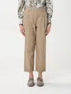 Brunello Cucinelli Track Five-pocket Trousers In Lightweight Poplin With Moniline In Braun