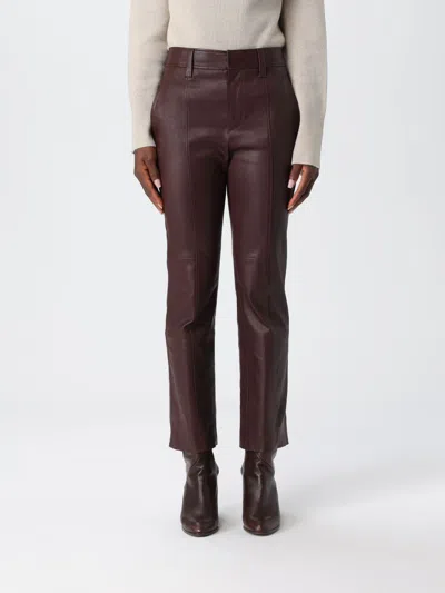 Brunello Cucinelli Pants  Woman Color Brown In Burgundy