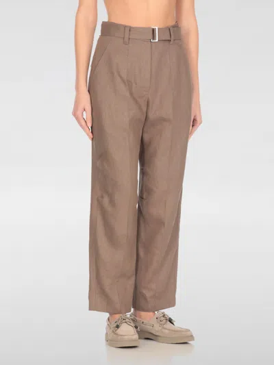 Brunello Cucinelli Pants  Woman Color Burnt In Brown