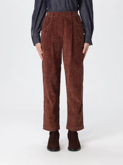 Brunello Cucinelli Pants  Woman Color Burnt In Brown