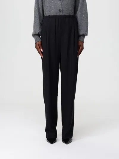Brunello Cucinelli Pants  Woman Color Charcoal In Gray