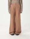 Brunello Cucinelli Pants  Woman Color Clay Color In Clay Color
