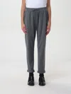 Brunello Cucinelli Tapered-leg Drawstring Track Pants In Grau 1
