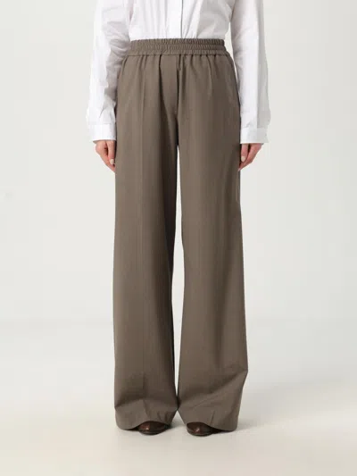 BRUNELLO CUCINELLI PANTS BRUNELLO CUCINELLI WOMAN COLOR GREY 1,H20137230