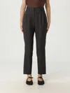 Brunello Cucinelli Pants  Woman Color Grey In Black