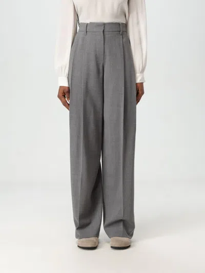 Brunello Cucinelli Pants  Woman Color Grey In Grau