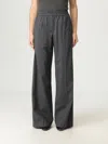 Brunello Cucinelli Pants  Woman Color Grey In Gray
