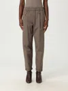 Brunello Cucinelli Elastic Waistband Trousers With Pockets And Loops In Gray