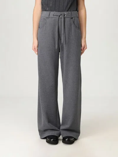 Brunello Cucinelli Pants  Woman Color Grey In Gray