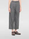Brunello Cucinelli Pants  Woman Color Grey In Gray