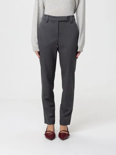 Brunello Cucinelli Pants  Woman Color Grey In Gray