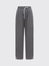 Brunello Cucinelli Pants  Woman Color Grey In Gray