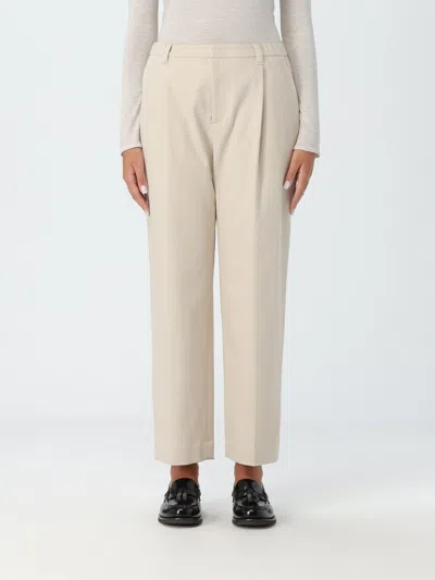 Brunello Cucinelli Pants  Woman Color Ivory In Ivory