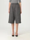 Brunello Cucinelli Grey Wool Bermuda Shorts In Gray