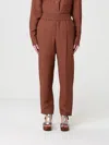 Brunello Cucinelli Pants  Woman Color Red In Brown