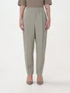 Brunello Cucinelli Woman Pants Sage Green Size 6 Viscose, Linen