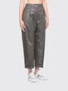 Brunello Cucinelli Pants  Woman Color Silver In Silver