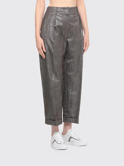Brunello Cucinelli Pants  Woman Color Silver