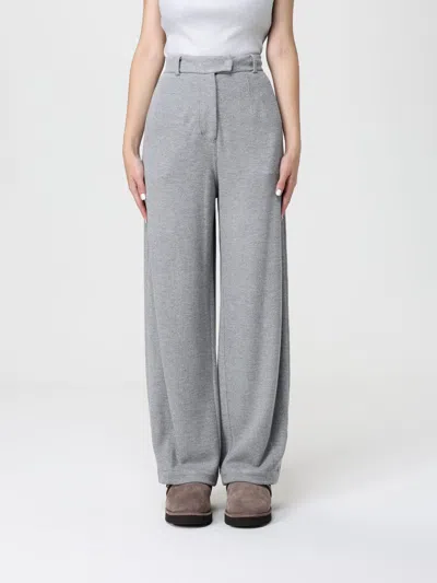 Brunello Cucinelli Pants  Woman Color Silver In Gray