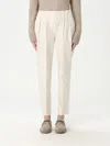 Brunello Cucinelli Loose Waist Casual Pants In White