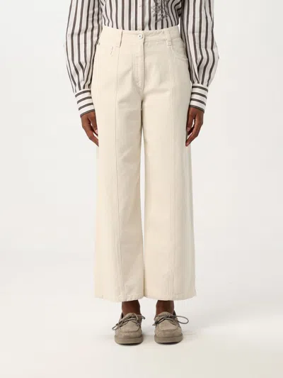 Brunello Cucinelli Pants  Woman Color White