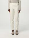 Brunello Cucinelli Cotton Twill Capri Trousers With Necklace