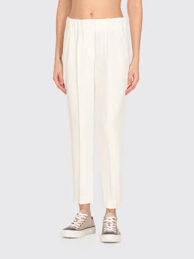 Brunello Cucinelli Pantalone  Donna Colore Bianco