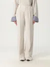 Brunello Cucinelli Pantalone  Donna Colore Bianco In Neutral