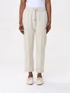 Brunello Cucinelli Trousers Featuring Elastic Waistband And Side Pockets In Weiss