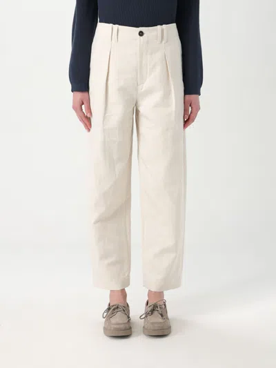 Brunello Cucinelli Pleated Trousers In White
