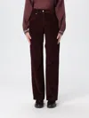 Brunello Cucinelli Pants  Woman Color Wine In Burgundy